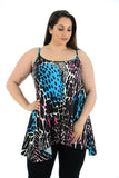 Abstract Animal Paisley Print Vest Top For Women  - Dropwear