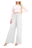 Rust Wide Leg Flared Plain Palazzo Trouser For Women 8-10 - Dropwear