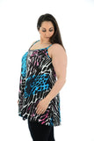 Abstract Animal Paisley Print Vest Top For Women  - Dropwear
