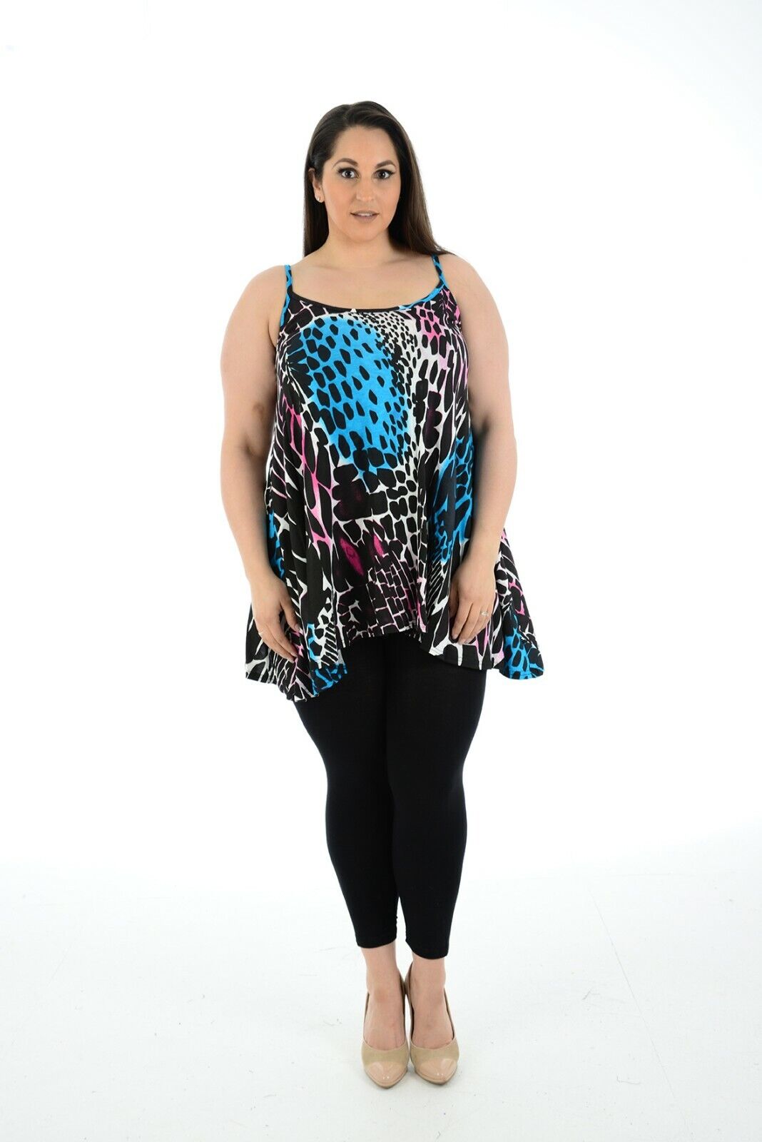 Abstract Animal Paisley Print Vest Top For Women  - Dropwear