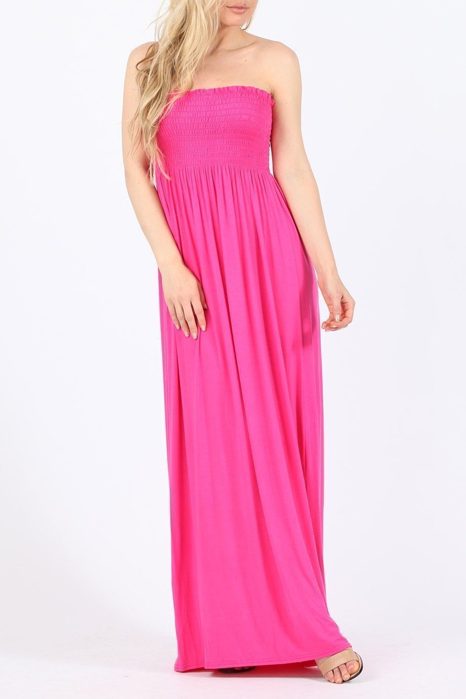 Black Strapless Sheering Maxi Dress For Women 12-14 - Dropwear