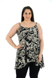 Tie Dye Abstract Animal Paisley Print Vest Top For Women 12-14 - Dropwear