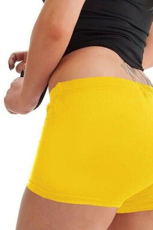 Orange Stretch Shorts Hot Pants For Women 12-14 - Dropwear