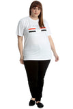 Amour Paris Print Baggy Short Sleeve T-Shirt For Women  - Dropwear