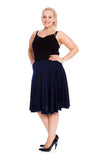 Coral Flared Elastic Waist Skater Skirt For Women 16 - Dropwear