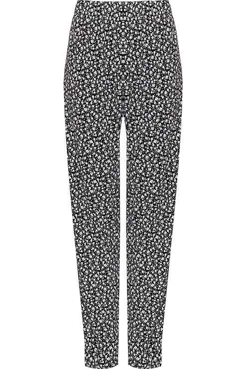 Small Flower Small Flower Print Full Length Trouser For Women 14 - Dropwear