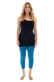 Dark Grey Plus Size 3/4 Length Cropped Leggings For Women 16-18 - Dropwear