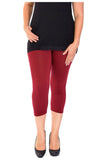 Dark Grey Plus Size 3/4 Length Cropped Leggings For Women 20-22 - Dropwear