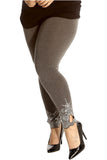 Red Sequin Stretch Leggings For Women 12-14 - Dropwear
