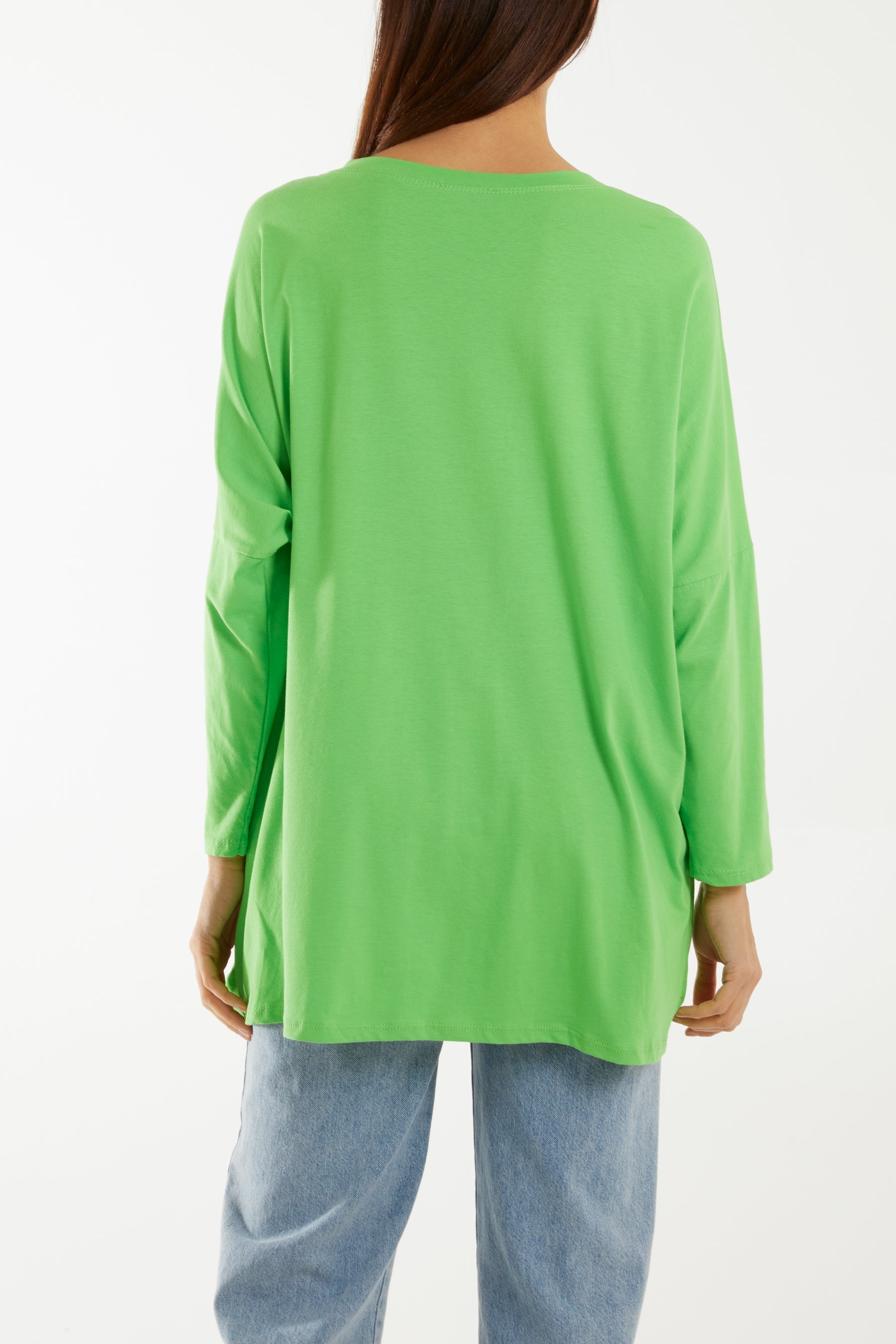 Multicolour Fluffy Daisy Long Sleeve Top For Women  - Dropwear