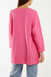 Multicolour Fluffy Daisy Long Sleeve Top For Women  - Dropwear