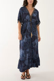 Tassel Paisley Print Maxi Dress For Women  - Dropwear