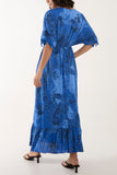 Tassel Paisley Print Maxi Dress For Women  - Dropwear