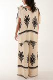 Tie Shoulder Vest & Trouser Printed Co-Ord For Women  - Dropwear