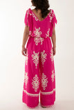 Khaki Tie Shoulder Vest & Trouser Printed Co-Ord For Women ONE SIZE - Dropwear