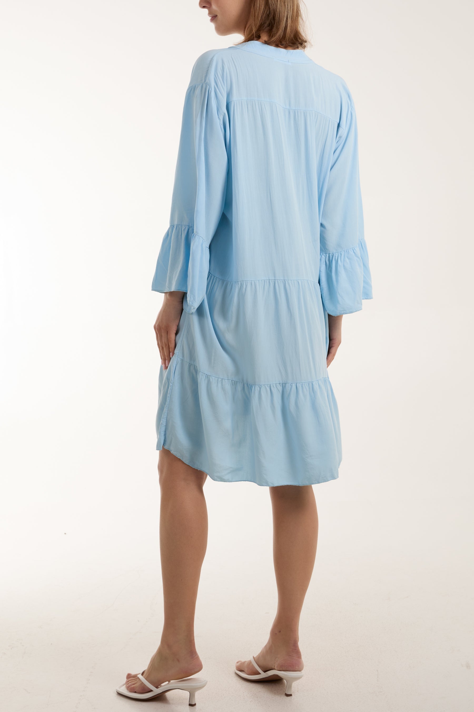 Mocha Flare Smock Dress For Women ONE SIZE - Dropwear
