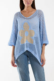 V-Neck Daisy Crochet Top For Women  - Dropwear