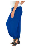 Turquoise Plus Size Harem Trousers Full Length For Women 16-18 - Dropwear