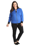 Khaki Green Plain Bomber Jacket Sleeve Top For Women 26-28 - Dropwear
