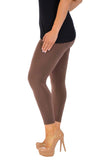 Green Plus Size Plain Long Leggings For Women 16-18 - Dropwear