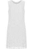 Floral Lace Sequin Ladies Sleeveless Party Dress For Women  - Dropwear