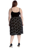 Plus Size Floral Print Midi Skirt For Women  - Dropwear