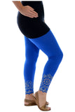 Sequin Scallop Beaded Flower Petal Leggings For Women  - Dropwear
