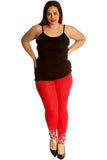 Plus Size Sequin Stretch Leggings For Women  - Dropwear