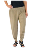 Green Plus Size Harem Trousers Full Length For Women 16-18 - Dropwear