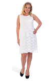 Black Plus Size Flapper Lace Dress For Women 20-22 - Dropwear